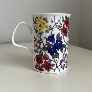 Roy Kirkham Alpine Chintz Flowers England Bone China 1992 Coffee Mug Tea Cup
